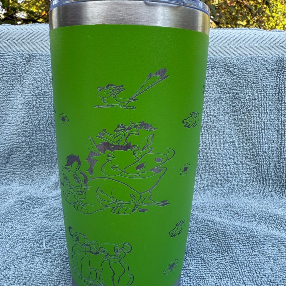 20oz Custom Engraved Lion King Tumbler